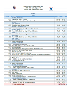 8.SINIF KİTAP KIRTASİYE TÜM İHTİYAÇ LİSTESİ 